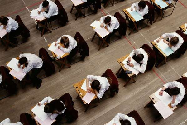 <p>to complete a formal test of your knowledge or ability</p>