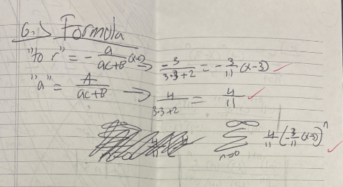 <p>use made up formula from sheet, exam 3…………. </p>