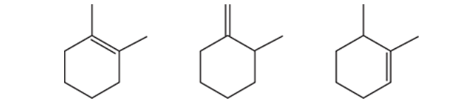 <p>7.2</p><p>Rank the following cycloalkenes in order of increasing stability.</p>