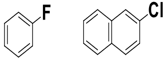 <p>halide (halogen) group directly attached to ring</p>