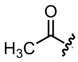 <p>Ac, Similar to an acetone</p>