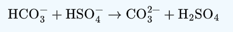 <p>Identify the acid, base, conjugate acid and conjugate base.</p><p></p>