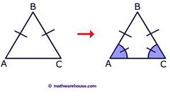 <p>a triangle with at least two congruent sides</p>