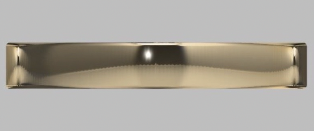 <p>3.2mm Solitaire Band // Squared Off</p>