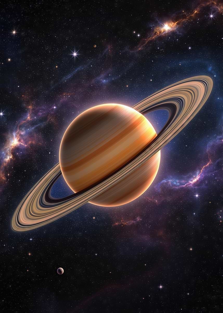 <p>The planet with with beautiful rings around it</p>