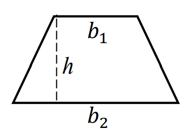 <p>Formula for area of a trapezoid</p>