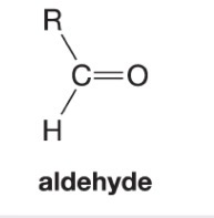 <p>Forms an aldehyde </p>