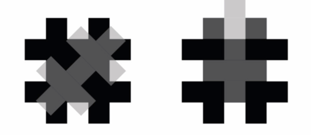 <p>what condition for transparency does the left image support? </p>