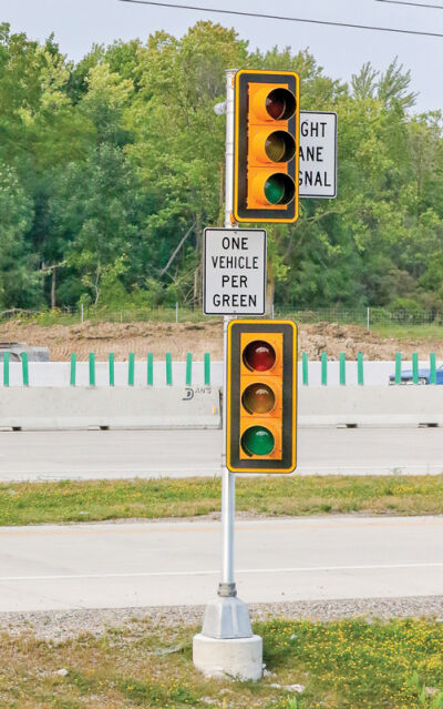 <p>What do ramp-metering signals do?</p>