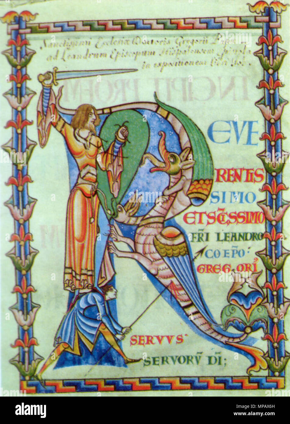 <p>Romanesque</p><p></p><p>Ink and tempera on vellum</p><p></p><p>Produced right before this type of art was banned in monasteries. Symbolizes monks daily struggle against sin and the devil</p>