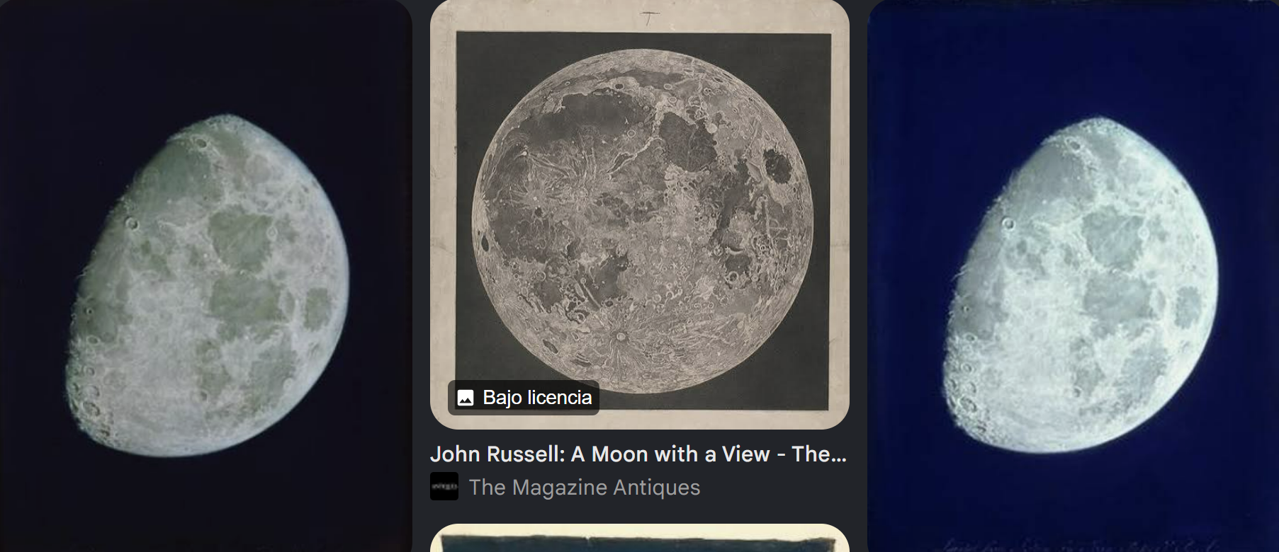 <p>Fotografia de la luna - John Rusell</p>