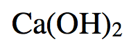 <p>Ca(OH)2</p>