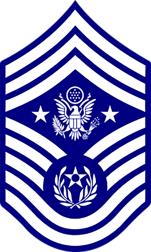 <p>What is the E9 top Air Force noncommissioned officer’s title and acronym?</p>