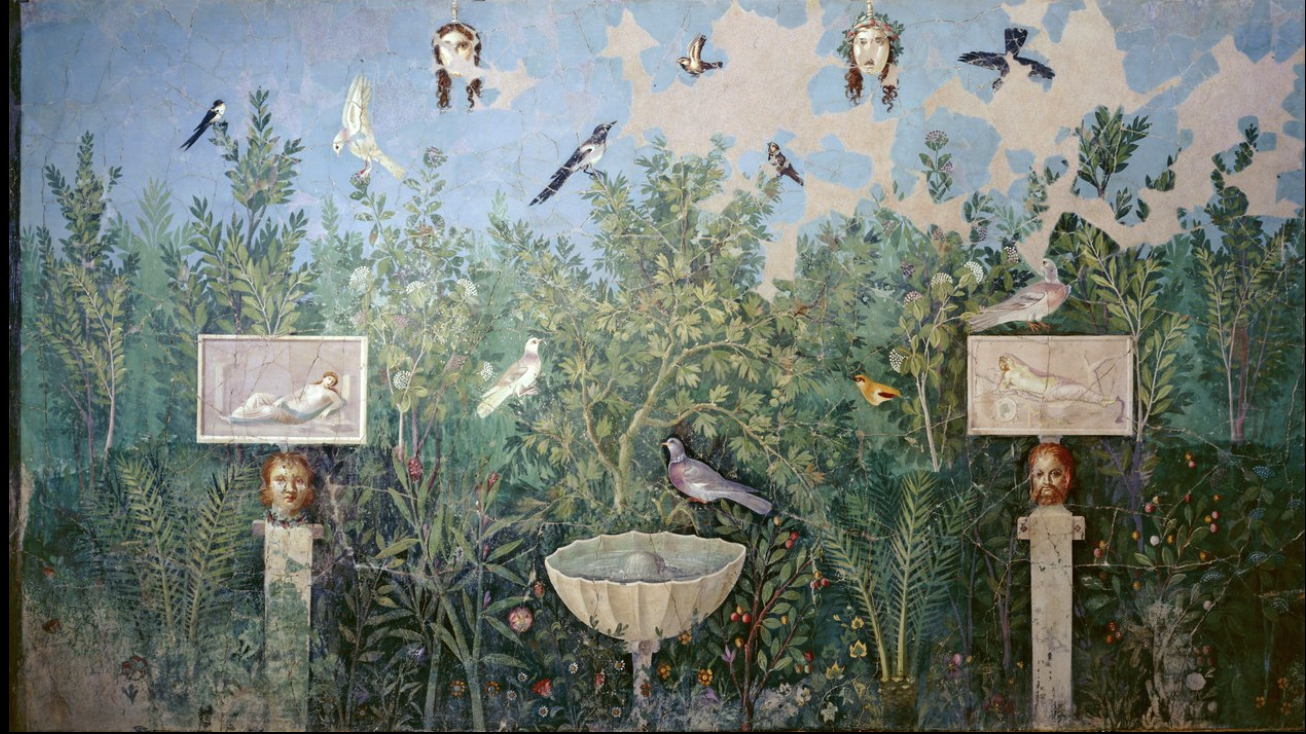 <p>Garden Room (north wall), </p>