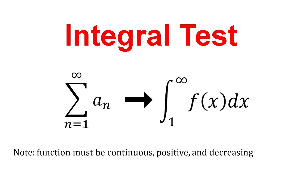 <p>if the integral converges, the series converges</p><p>if the integral diverges, the series diverges</p>