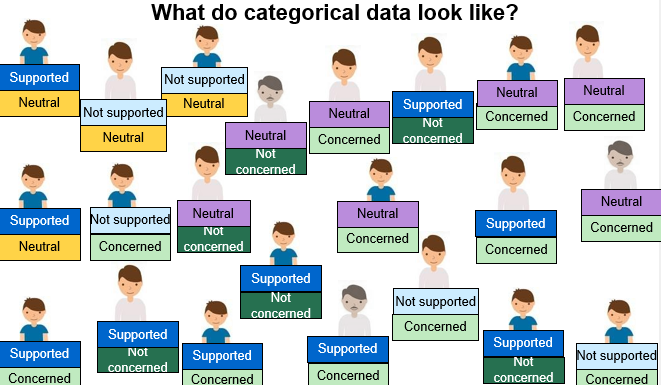 <p>analysing categorical data- frequency counts</p>