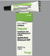 <ul><li><p>Prophylaxis in the presence of corneal abrasion/large epi defect, especially in CL wearer</p></li><li><p>QHS dosing for bacterial corneal ulcer to supplement daytime treatment with a topical fluoroquinolone </p></li><li><p>Bacterial conjunctivits QID (rarely used)</p></li><li><p>Anterior blepharitis BID-QID (rarely used) </p></li></ul><p></p>