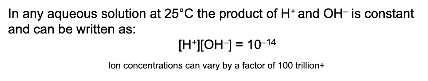 <p>aqueous solution at 25°C the product of H + and OH – is _______</p>
