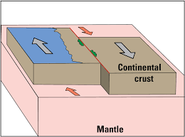 <p>The type of boundary most likely to horizontally offset linear features like roads, fences, and streams.</p>