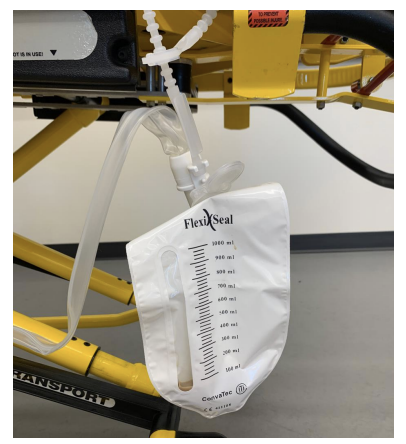 <p>Drain</p><p>Purpose: used in patients with excessive loose stools in order to protect skin </p>