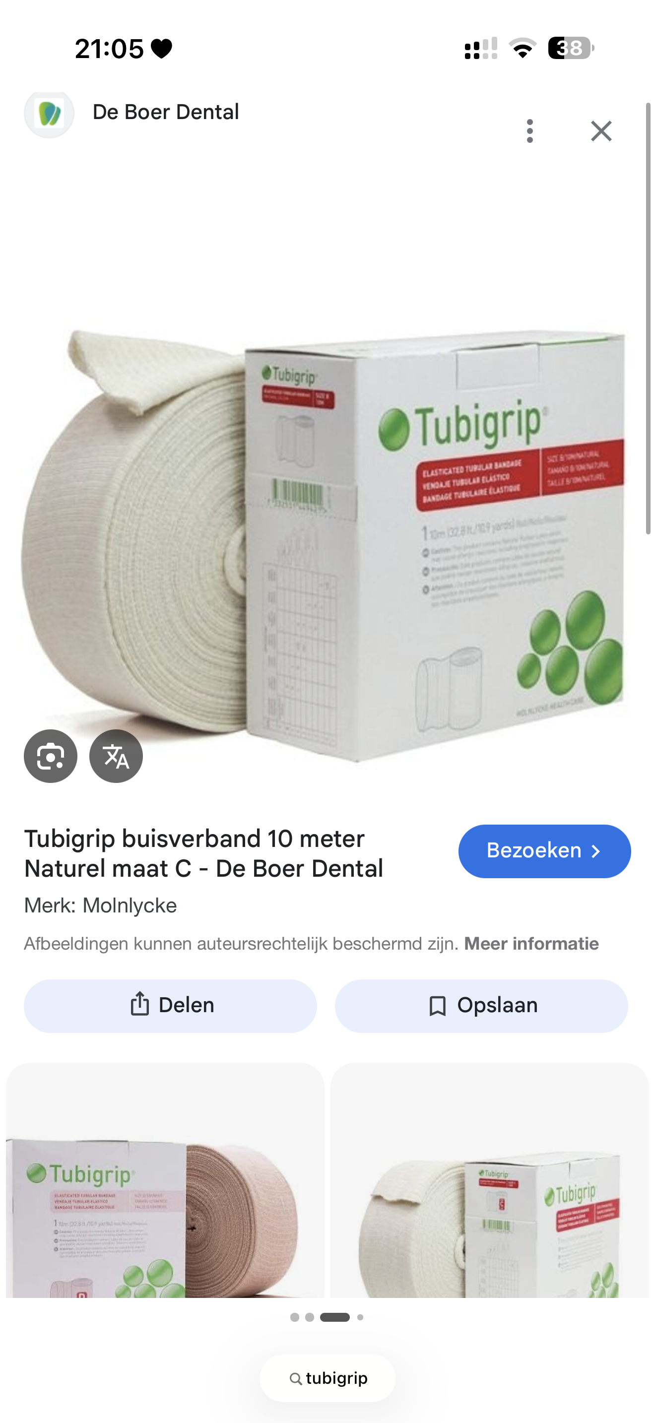 <p>Tubigrip</p>