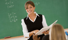 <p>A teacher from Egypt = Egyptian teacher (female)</p>