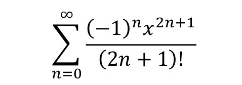 <p>What function does this summation represent?</p>