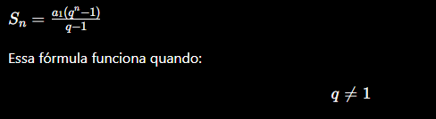 <p>Usada para somar vários termos rapidamente.</p>