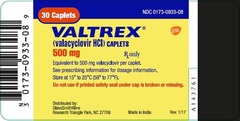 <p>valacyclovir</p><p>500mg - 1g d/tid</p>