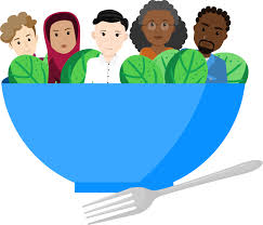 <p>Joining society while keeping your own identity.</p><p>= the salad bowl </p>