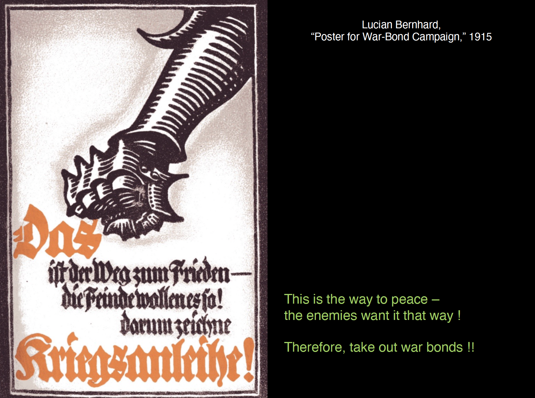 <p><em>Compare or contrast the posters made by the Central Powers (Germany, etc.) and the posters made by the Allied Powers (England, etc.) during World War 1 (1914-18).</em></p>