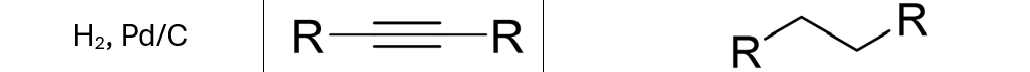 <ul><li><p>Both pi bonds removed (forms alkane</p></li></ul><p></p>