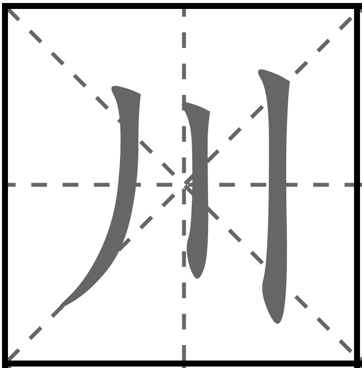 <p>XUYÊN</p><p>川 (かわ) : Sông</p><p>小川 (おがわ) : Con suối nhỏ</p><p>川岸 (かわぎし) : Bờ sông</p><p>ナイル川 (ないるがわ) : Sông Nile</p>