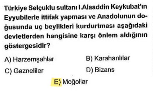<p>O dönemde doğudan gelen en büyük tehdit Moğol (İlhanlı) tehlikesiydi. Keykubat kaleleri tamir ettirip tampon bölgeler oluşturdu.</p>