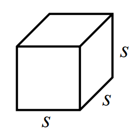 <p>Formula for volume of a cube</p>