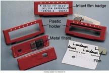 <p>-are not reusable</p><p>-low limit of sensitivity (approx. 10 mrem)</p><p>-accuracy limit +/- 10-20%</p><p>-susceptible to heat, humidity and light leaks</p>