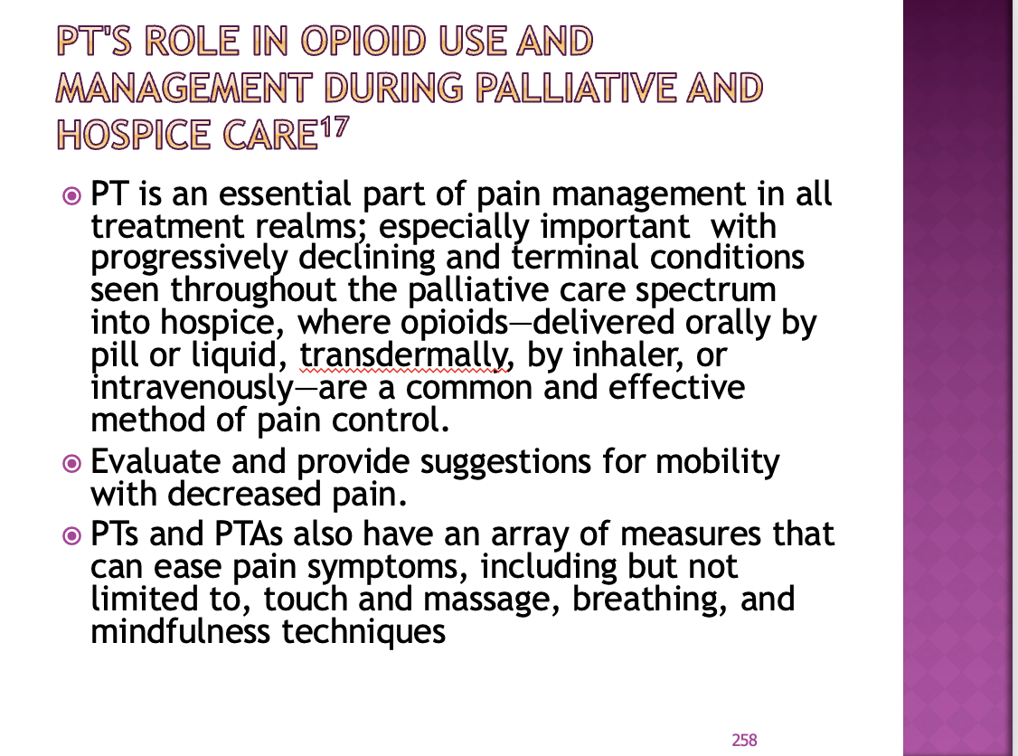 <p><span>We have lots of things to manage pain – if they don’t want drugs we come into play for other methods</span></p>