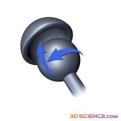 <p>Triaxial joint allowing for motion in all three axes.</p>