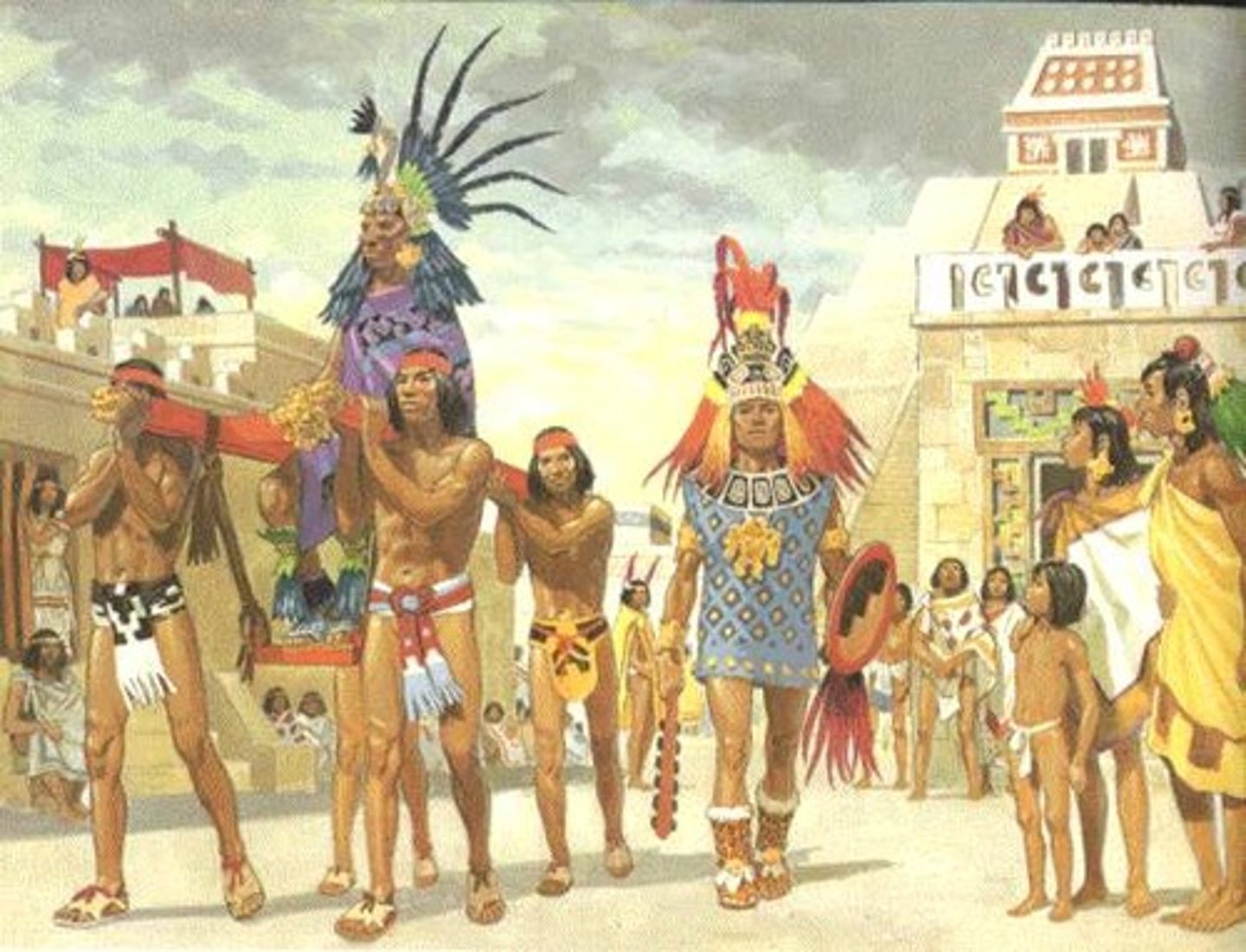 <p>(1200-1521) 1300, they settled in the valley of Mexico. Grew maize, beans, and squash known as the "three-sisters." Engaged in frequent warfare to conquer others of the region.</p>