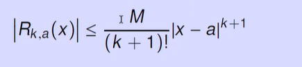<p>How does the difference between x and a affect the taylor remainder formula</p>