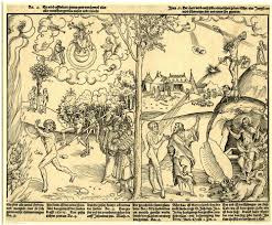 <p>Allegory of Law and Grace, made by Lucas Cranach the Elder, and focuses on ideals of Protestantism (Faith alone) and Catholicism (Faith and good works)</p>