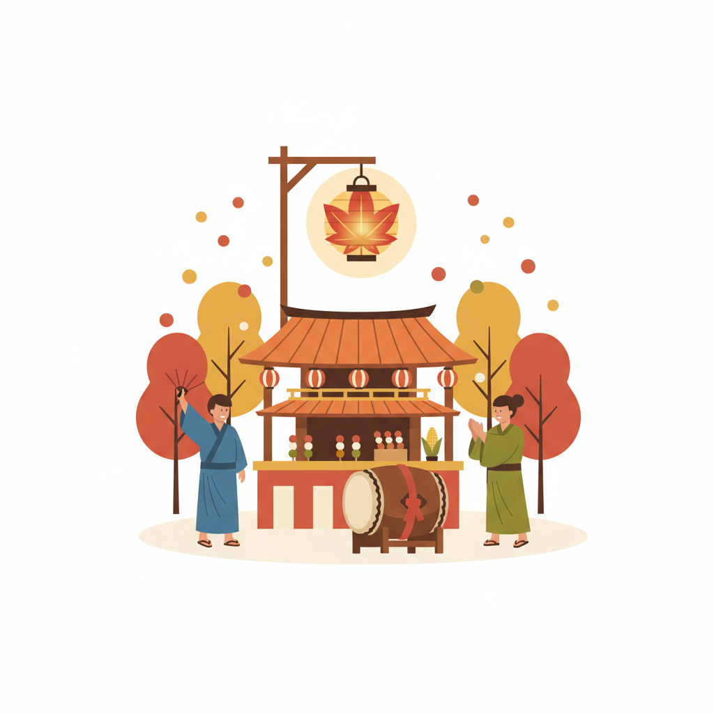 <p>lễ hội mùa thu<br><br>あきまつりにいきます。</p>