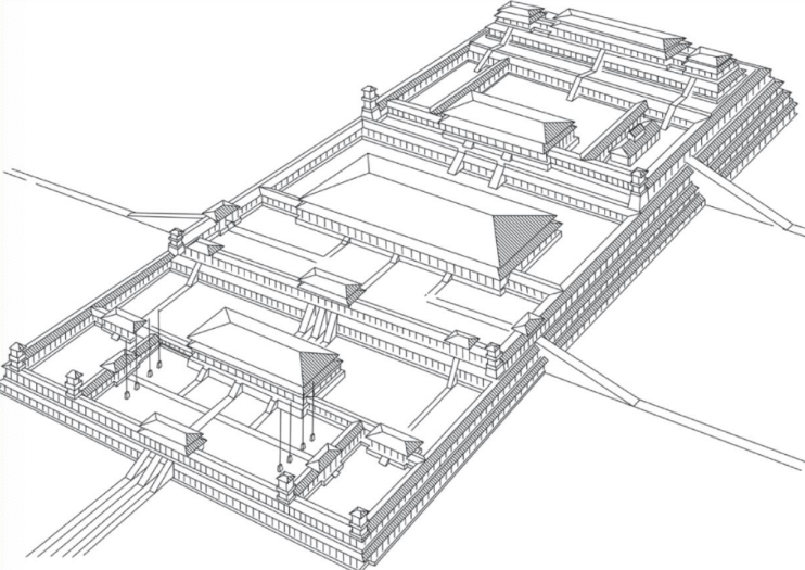 <p>Weiyanggong Front Wall Plan (Shaanxi)</p>