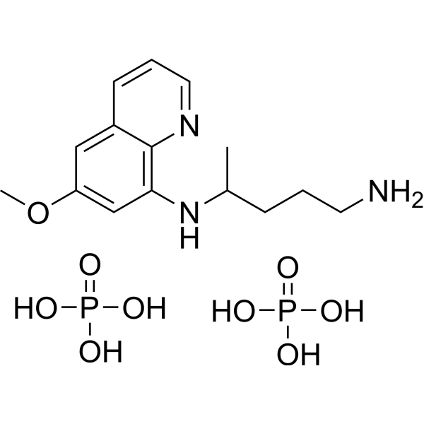 <p>8-amino quinoline primary amine; drug of choice for "radical cure" (eradicates hypnozoites).</p>