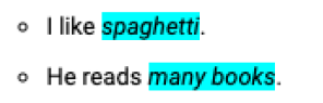 <ul><li><p>A person, animal, place, concept or thing that receives the action</p></li><li><p>Determine the object in a sentence by asking the question “What/who does the verb effect?”</p></li></ul><p></p>