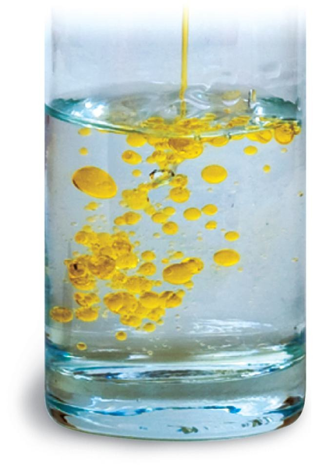 <p>Larger non-polar molecules (fats, oils) that do not dissolve in water.</p>
