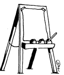 <p>easel</p>