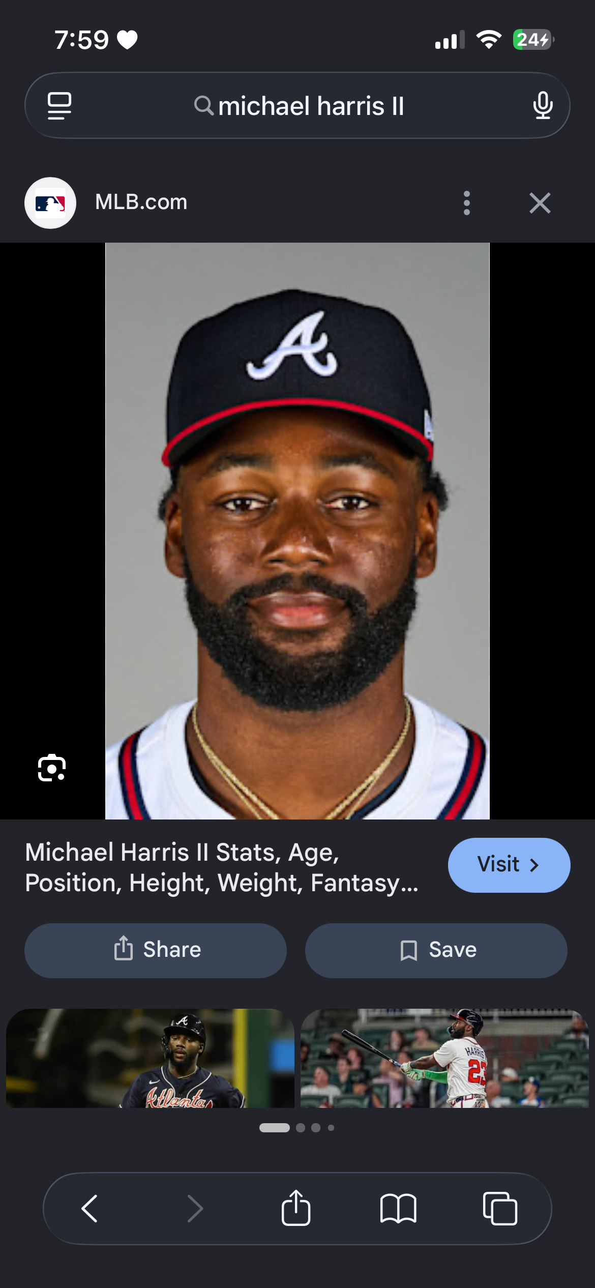 <p>Michael Harris II (Center Fielder)</p>