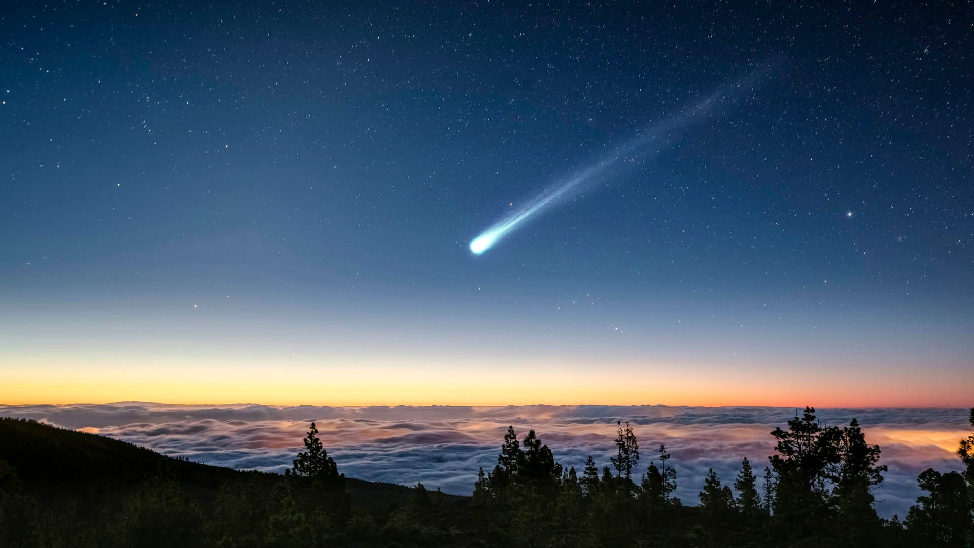 <p>comet (n) /ˈkɒmɪt/</p>