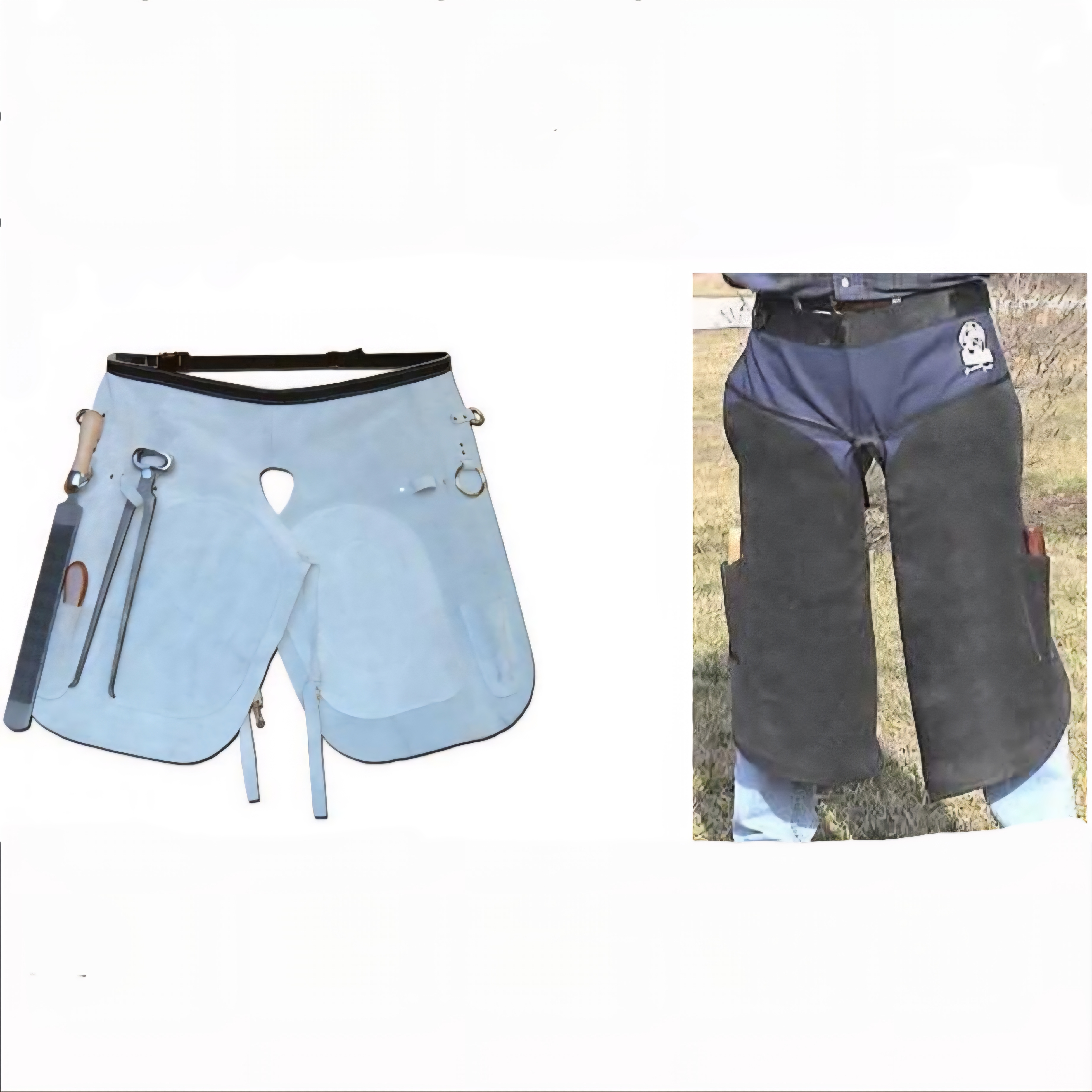<p>farrier or horseshoeing apron</p>